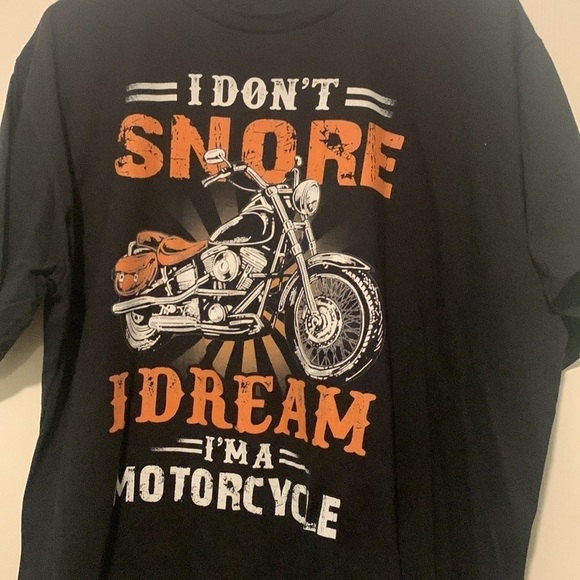 Port & Co. Motorcycle black tee, size 2XL - Picture 3 of 6